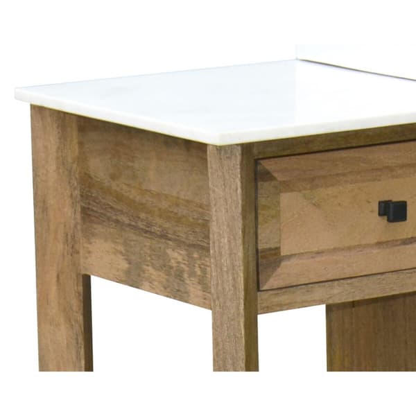Skåp under diskbänk Home ESPRIT Vit Naturell Keramik Mangoträ 120 x 50 x 82 cm