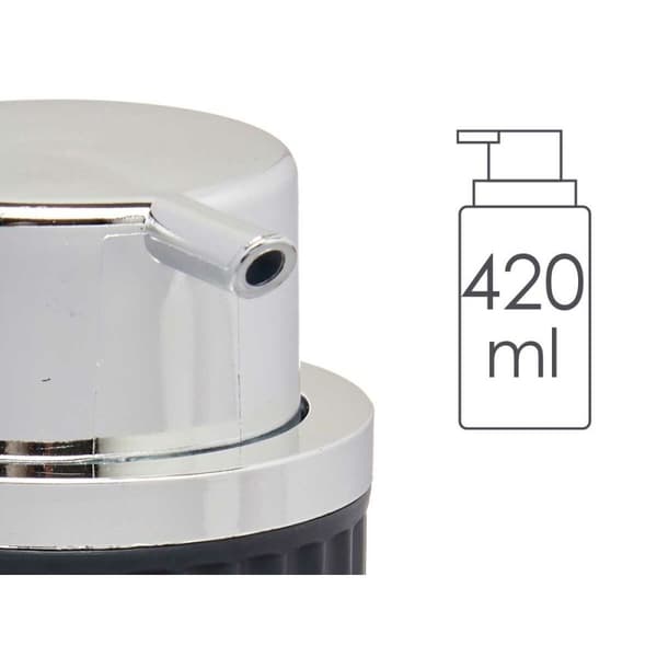 Sæbedispenser Berilo 3236-3 Antracit Plastik 420 ml 7 x 14,5 x 8,5 cm (16 enheder)