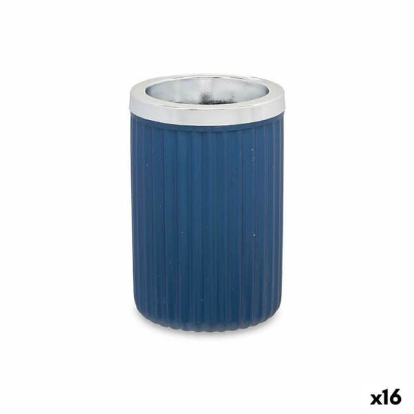 Glas Berilo 3436-5 Blå Plastik 7,5 x 11,5 x 7,5 cm (16 enheder)