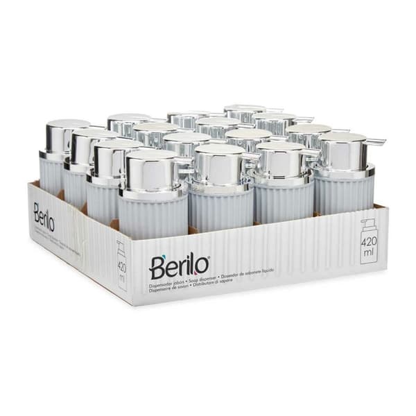 Tvåldispenser Berilo 3236-2 Grå Plast 450 ml 7 x 14,5 x 8,5 cm (16 antal)