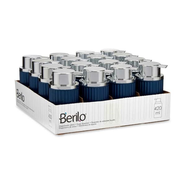 Tvåldispenser Berilo 3236-5 Blå Plast 420 ml 7 x 14,5 x 8,5 cm (16 antal)