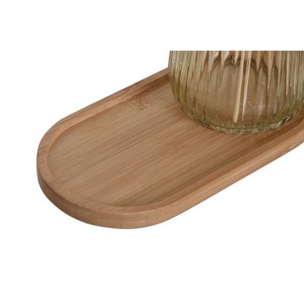 Conjunto de Banho Home ESPRIT Grå Orange Rav Bambus Krystal 3 Dele