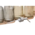 Miniatyrbillede 2 af 4: Conjunto de Banho Home ESPRIT Grå Orange Rav Bambus Krystal 3 Dele