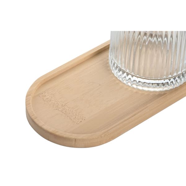 Badkit Home ESPRIT Transparent Naturell Bambu Glas Modern 3 Delar