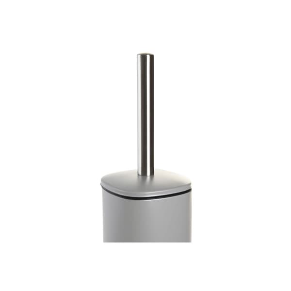 Toiletbørste DKD Home Decor Beige Grå Flødefarvet Metal Rustfrit stål 9,5 x 9,5 x 38,5 cm (2 enheder)