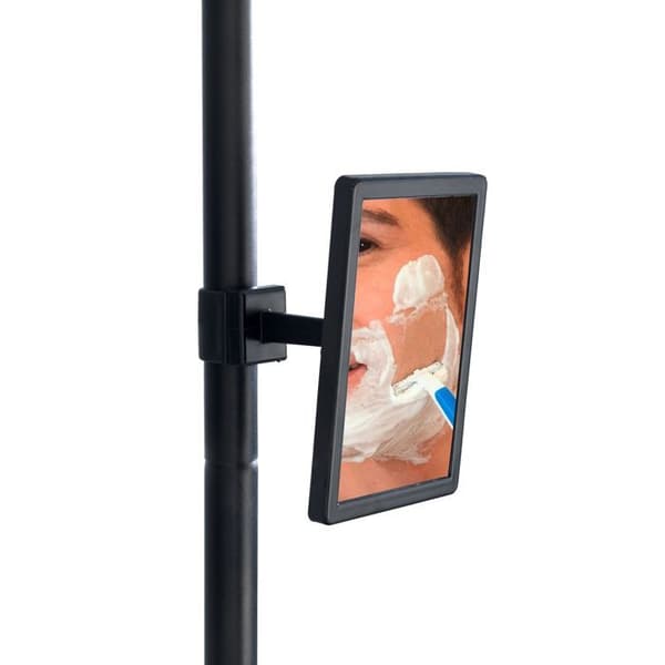 Teleskophylla - WENKO - Premium - 3 korgar - Aluminium - Mattsvart - Borrfri lösning