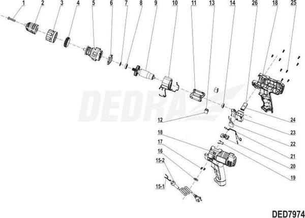 Badrumsaccessoar Dedra - XDED7974.12 - Tandborsthållare