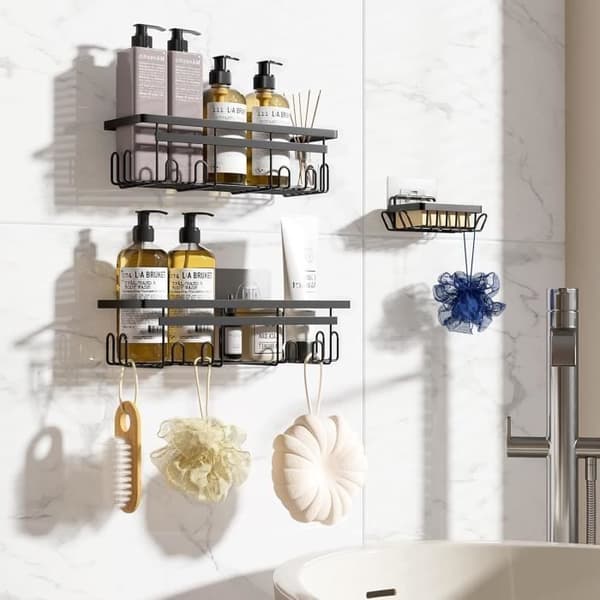 Vinabo Etagere Badrum med Tvålpump, 3PCS