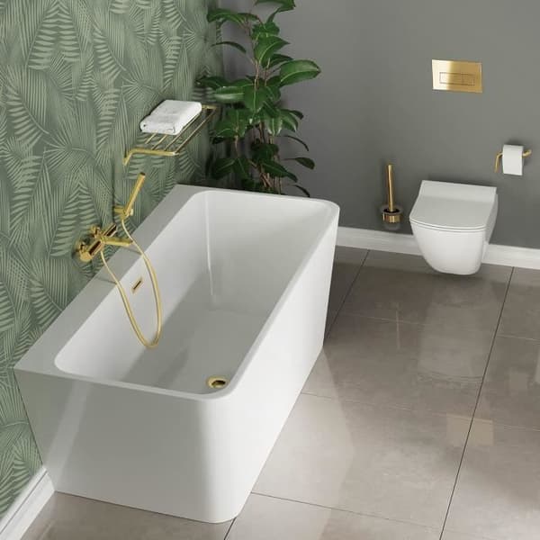 Badrumsställ - DEANTE - SILIA - Mässing - Guldfinish - Modern Design
