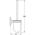 Miniatyrbild 3 av 3: Grohe - Essentials toalettborsthållare med dolda fästen, hård grafit (40374A01)
