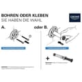 Miniatyrbild 2 av 3: Grohe - Essentials toalettborsthållare med dolda fästen, hård grafit (40374A01)