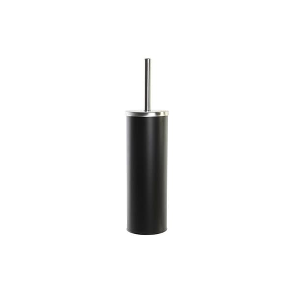 Toalettborste DKD Home Decor 10 x 10 x 38,4 cm Silvrig Svart Metall Rostfritt stål