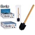 Miniatyrbild 2 av 3: Toalettborste Berilo BAMBOO BLACK Brun Svart Bambu 8 x 35,5 x 8 cm (24 antal)
