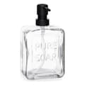 Miniatyrbild 2 av 2: Tvåldispenser Berilo Pure Soap Transparent Glas Plast 570 ml 10 x 18 x 6 cm (6 antal)