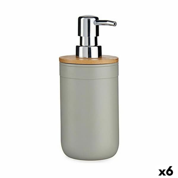 Tvåldispenser Berilo BP16-101G Grå Bambu polypropen 350 ml 8 x 17 x 9 cm (6 antal)