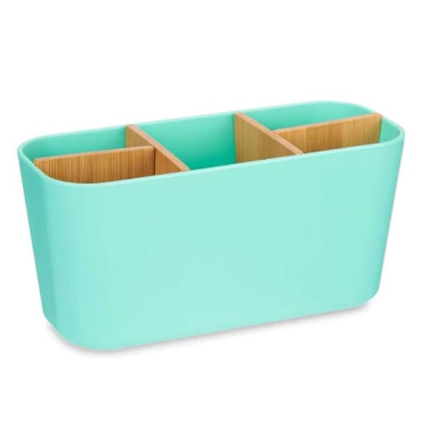 Tandborsthållare Berilo B9045-GREEN Grön Bambu polypropen 21 x 10 x 9 cm (6 antal)
