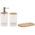 Miniatyrbild 4 av 5: Badkit Home ESPRIT Transparent Naturell Bambu Aluminium polystyren 16 x 9 x 18 cm