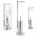 Miniatyrbillede 2 af 2: Toiletpapirholder med toiletbørsteholder Confortime 18,5 x 74 cm (4 enheder)