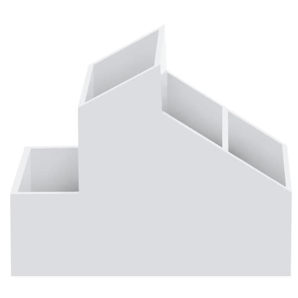 SKYLINE Litet sminkförvaringsutrymme - L 8,5 x b 13 x H 10 cm - Vit