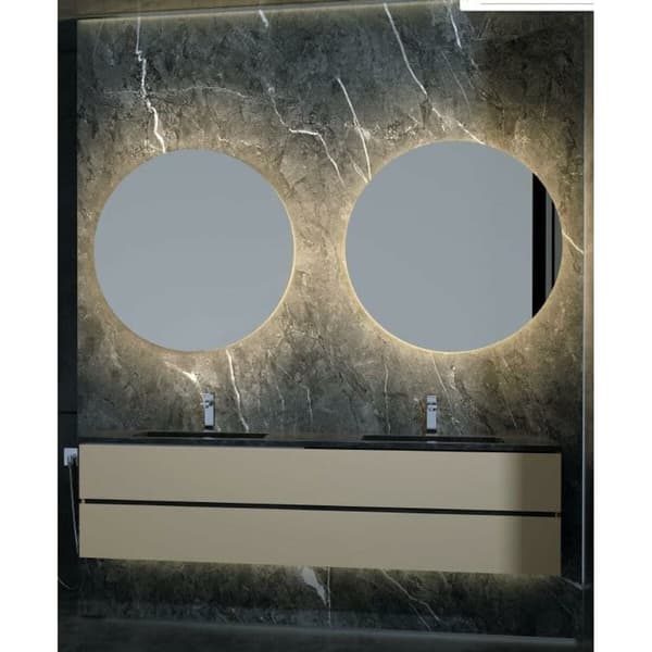 Badrumsspegel med LED-belysning Ledimex OPOR001-60C Speglar
