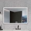 Miniatyrbillede 2 af 2: Badeværelsesspejl med LED-lys Ledimex SUIZ010-70NG 70 x 80 cm