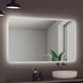 Miniatyrbild 2 av 2: Badrumsspegel med LED-belysning Ledimex ITAL007-100 100 x 80 cm