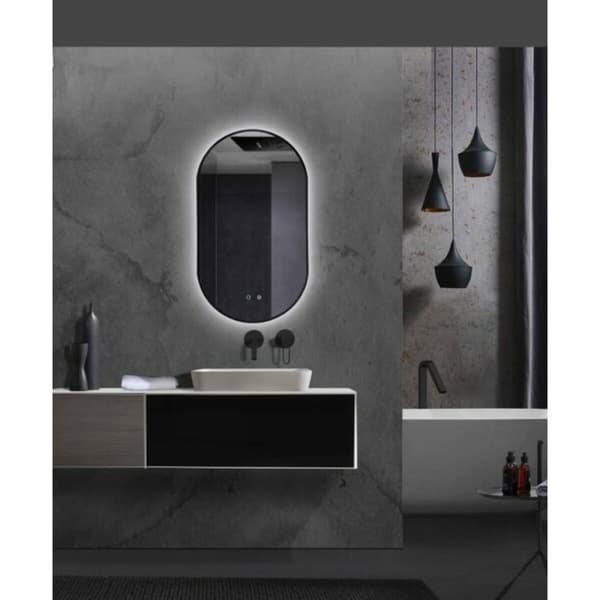 Badeværelsesspejl med LED-lys Ledimex TOKY022-90OR 90 x 50 cm