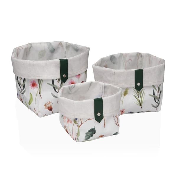 Kurv Versa Tekstil 10 x 10 x 10 cm 14 x 14 x 14 cm 12 x 12 x 12 cm