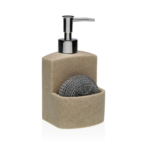 Tvåldispenser Versa Beige Harts Keramik Minimalistisk