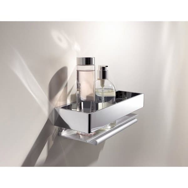 Porte-éponge EDITION 11 - Anodiserad silveraluminium / förkromad - 11159010000