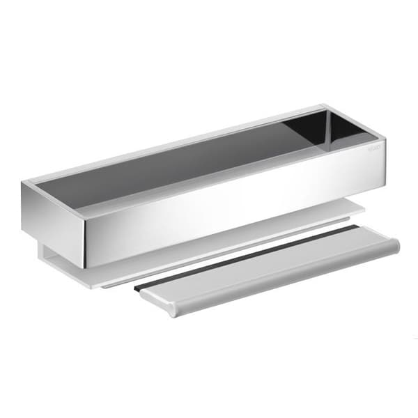 Porte-éponge EDITION 11 - Anodiserad silveraluminium / förkromad - 11159010000