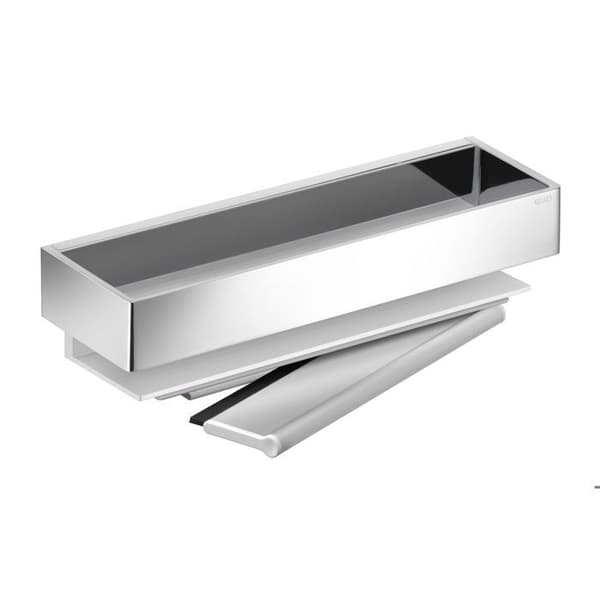 Porte-éponge EDITION 11 - Anodiserad silveraluminium / förkromad - 11159010000