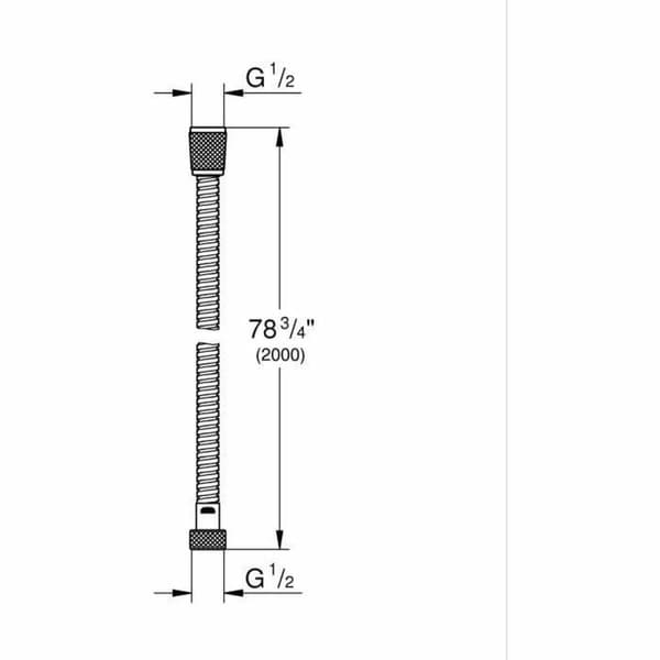Duschros Grohe Grå Chrome Metall