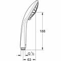 Miniatyrbild 4 av 4: Duschros Grohe 27319000 3 Lägen