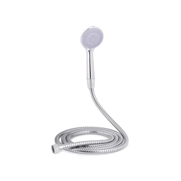 Ett duschhuvud med en slang för att rikta flödet Berilo 170 Metall 2 m (12 antal)