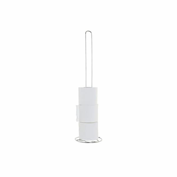 Toiletpapirholder DKD Home Decor Sølv Metal Chromsalt (14 x 14 x 55 cm)