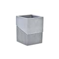 Miniatyrbillede 1 af 3: Tandbørsteholder DKD Home Decor Grå Harpiks 7,6 x 7,6 x 10 cm