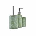Miniatyrbillede 4 af 4: Conjunto de Banho DKD Home Decor Grøn Sølvfarvet polypropylen Dolomite Tropisk Blad af en plante 9,5 x 9,5 x 37 cm
