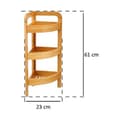 Miniatyrbillede 2 af 5: Hjørnemøbel 5five Simply Smart 23 x 23 x 61 cm Brun 3 Hylder