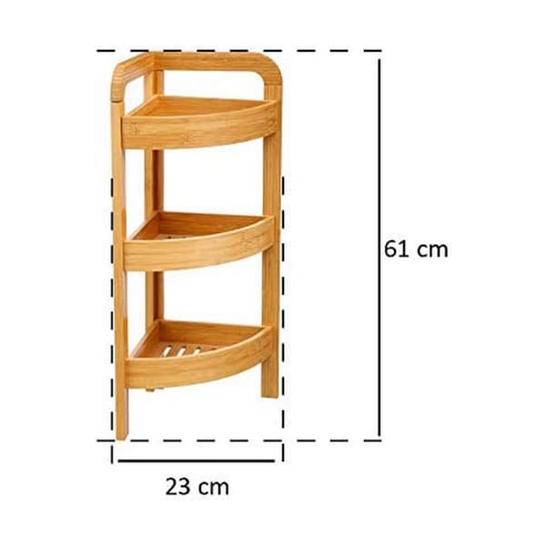 Hjørnemøbel 5five Simply Smart 23 x 23 x 61 cm Brun 3 Hylder