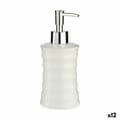 Miniatyrbillede 1 af 2: Sæbedispenser Berilo DW20800-B Hvid Metal Keramik Bølger 260 ml (12 enheder)