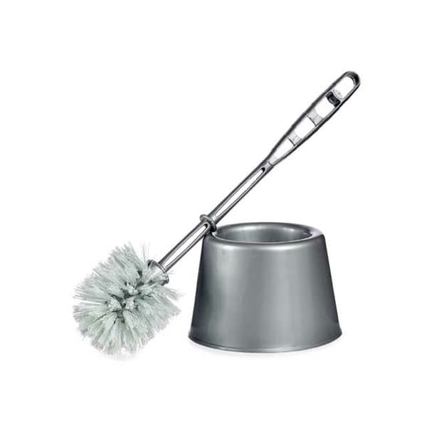 Toiletbørste Berilo UP-154 Sølvfarvet Plastik 13 x 36,5 x 13 cm (24 enheder)