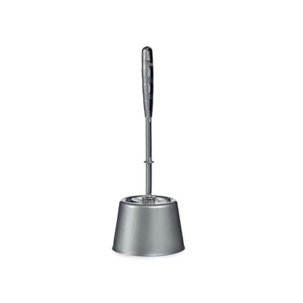 Toiletbørste Berilo UP-154 Sølvfarvet Plastik 13 x 36,5 x 13 cm (24 enheder)