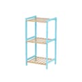 Miniatyrbillede 1 af 3: Badeværelse reol Berilo WR5503-3-467 Blå Natur 35 x 30 x 70 cm