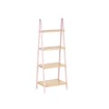Miniatyrbillede 1 af 3: Badeværelse reol Berilo WR5504-4-429 Pink Natur 40 x 109,3 x 30 cm