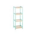 Miniatyrbillede 1 af 3: Badeværelse reol Berilo WR5503-4-461 Natur Mint 35 x 30 x 100 cm