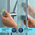 Miniatyrbillede 5 af 8: Brusebad sæt Grohe Vitalio Comfort 110 26398001 Metal