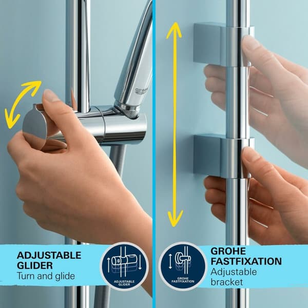 Brusebad sæt Grohe Vitalio Comfort 110 26398001 Metal