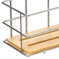 Miniatyrbild 3 av 5: Hyll - FIVE - Rektangulär - Metall - Bambus - 26.5x13x13 cm