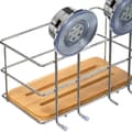 Miniatyrbild 4 av 5: Hyll - FIVE - Rektangulär - Metall - Bambus - 26.5x13x13 cm